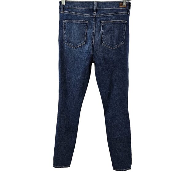 Paige Hoxton Ultra Skinny Women’s Distressed Ripped Mid Rise Blue Jeans Size 30 - Picture 13 of 16